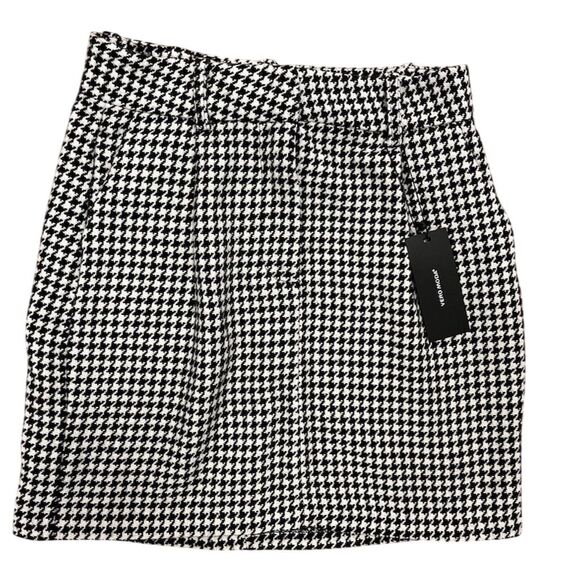 VERO MODA Harper Houndstooth A-Line Mini Skirt - Picture 2 of 10